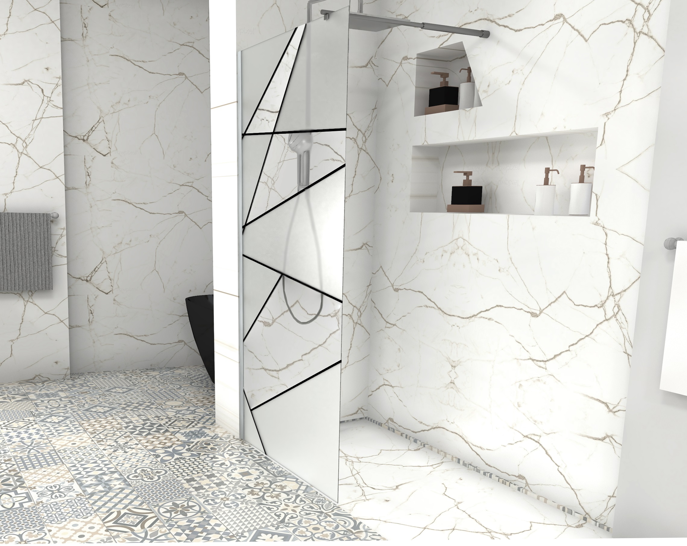 Душевая перегородка Cerutti Spa PICK T120 (120x190)