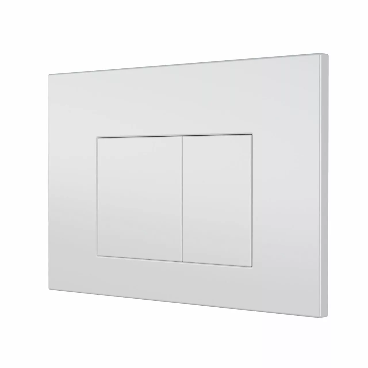 Кнопка смыва Owl 1975 Nikel White Matt, Knapp06NWM, механическая, белый матовый