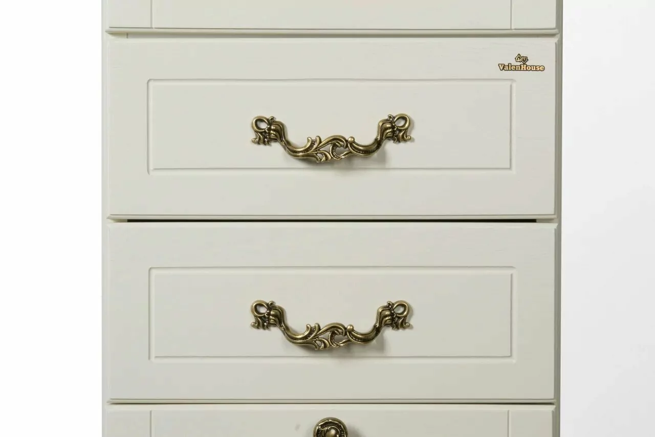 Пенал напольный ValenHouse Эллина 40 R с корзиной, слоновая кость, бронза от магазина Vanna-Vanna.ru!