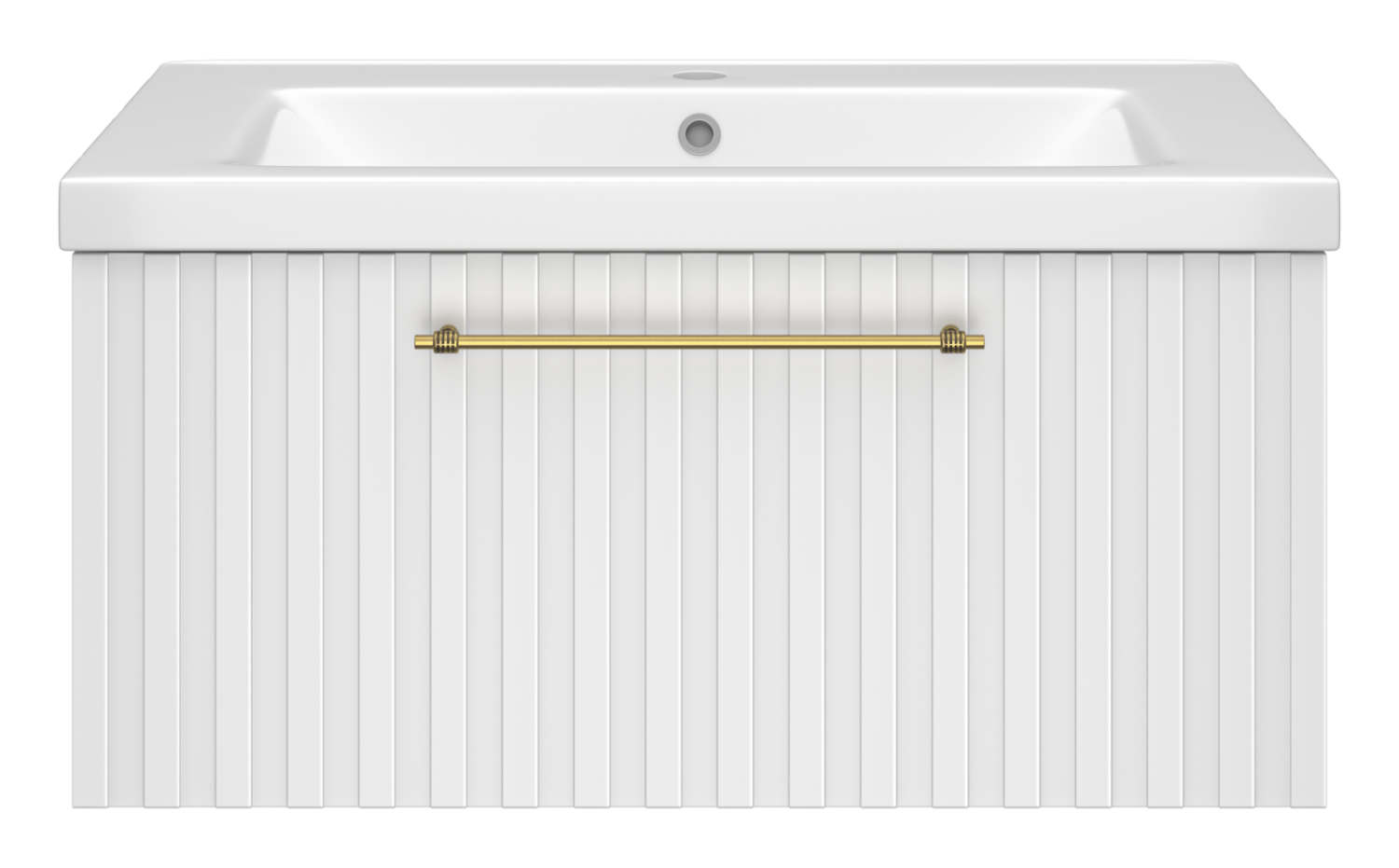 Тумба с раковиной Brevita Alicante 80 подвесная, белый