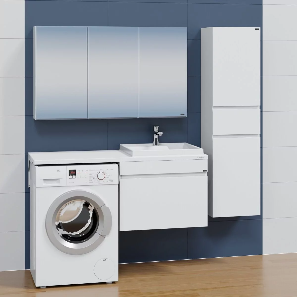 Раковина Санта Юпитер 1300х500 L белая