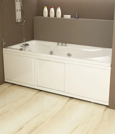 Экран под ванну Emmy Элис MAX 150 раздвижной белый