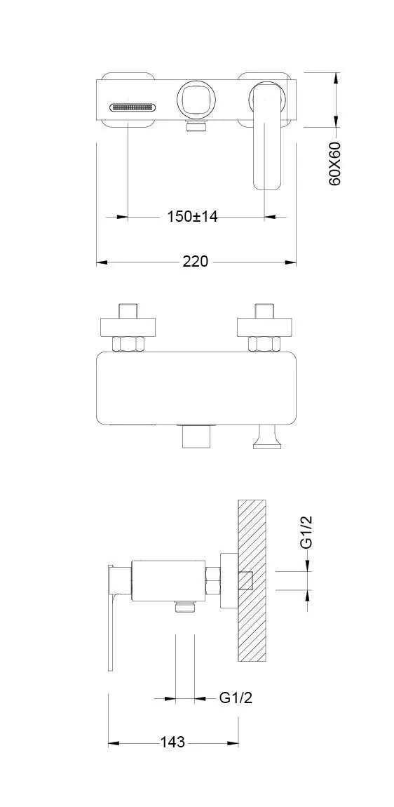 Смеситель для ванны с душем Timo Torne 4314/00-16Y хром/белый