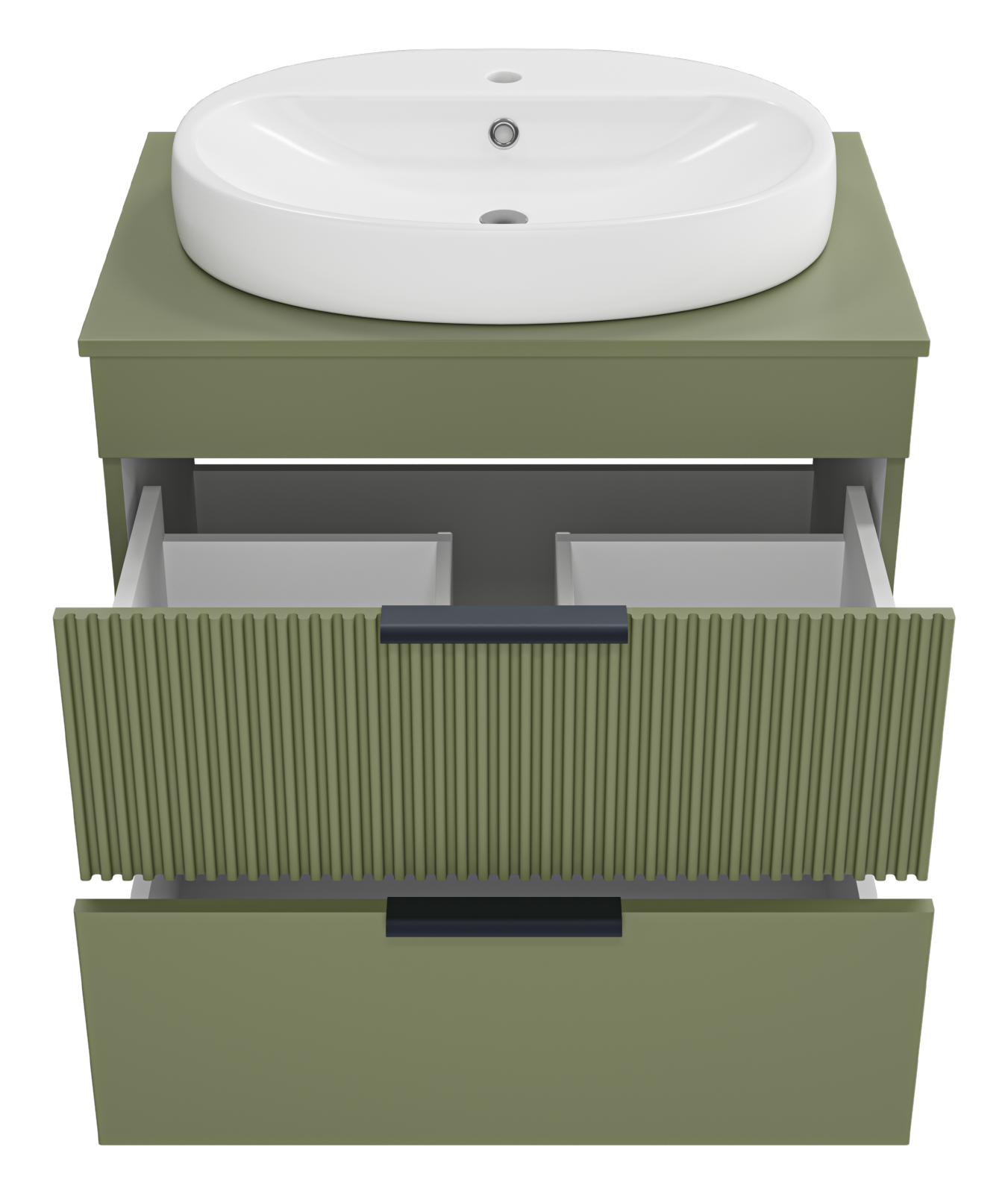 Тумба с раковиной Brevita Enfida 70 зеленый