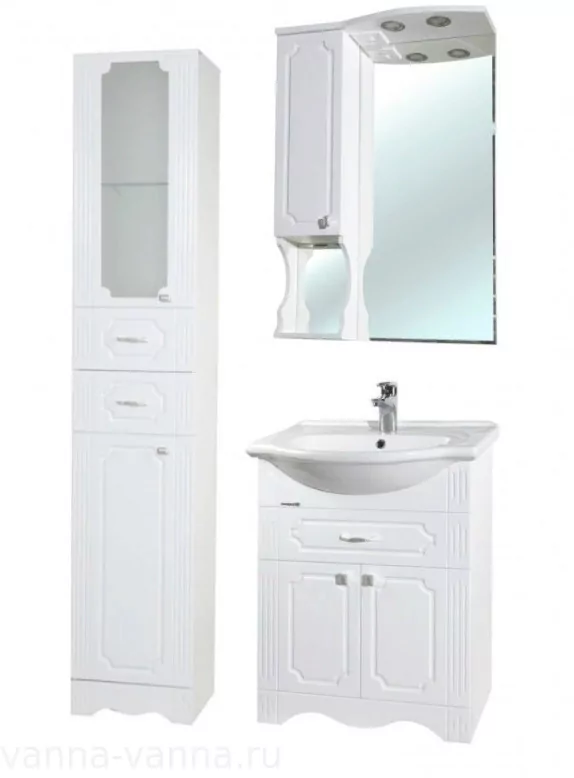 Пенал Bellezza Кантри 40 L/R напольный, белый