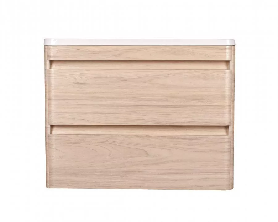 Мебель для ванной Style Line Атлантика 80 Plus Люкс комплект, подвесной, ясень перламутр