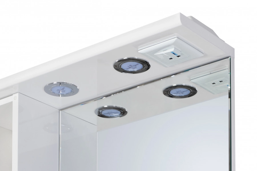 Зеркало со шкафчиком Aquaton Онда 55 L белый