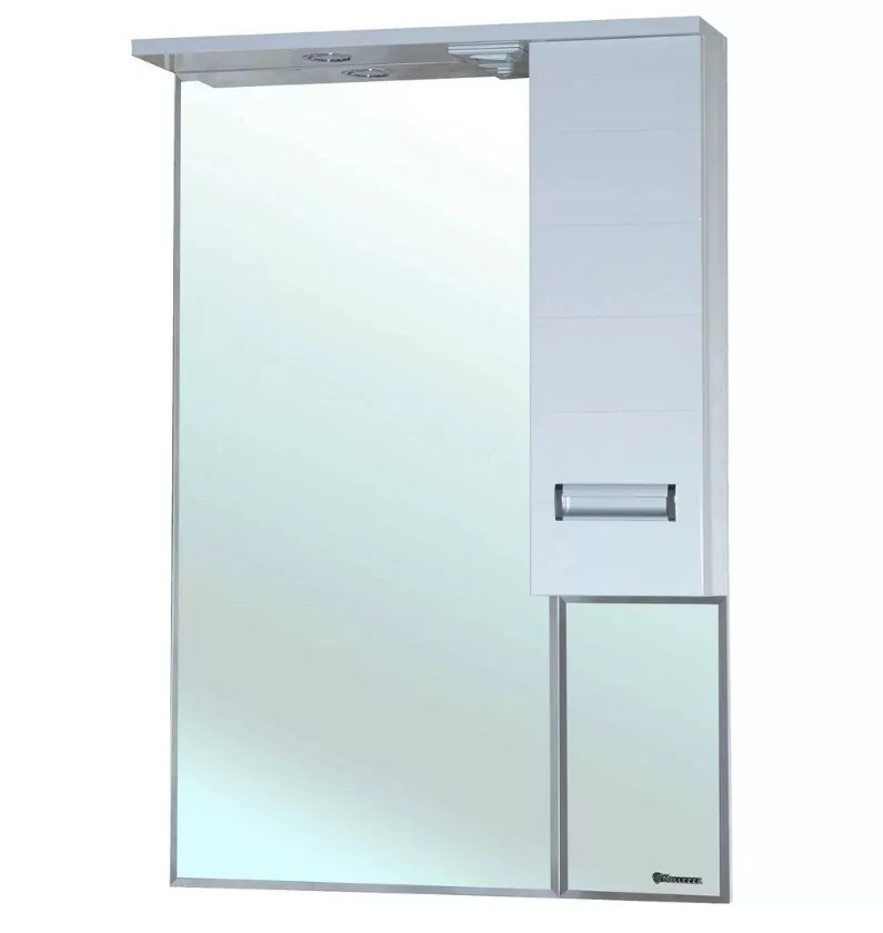 Зеркало-шкаф Bellezza Сиена 70 R свет, белый