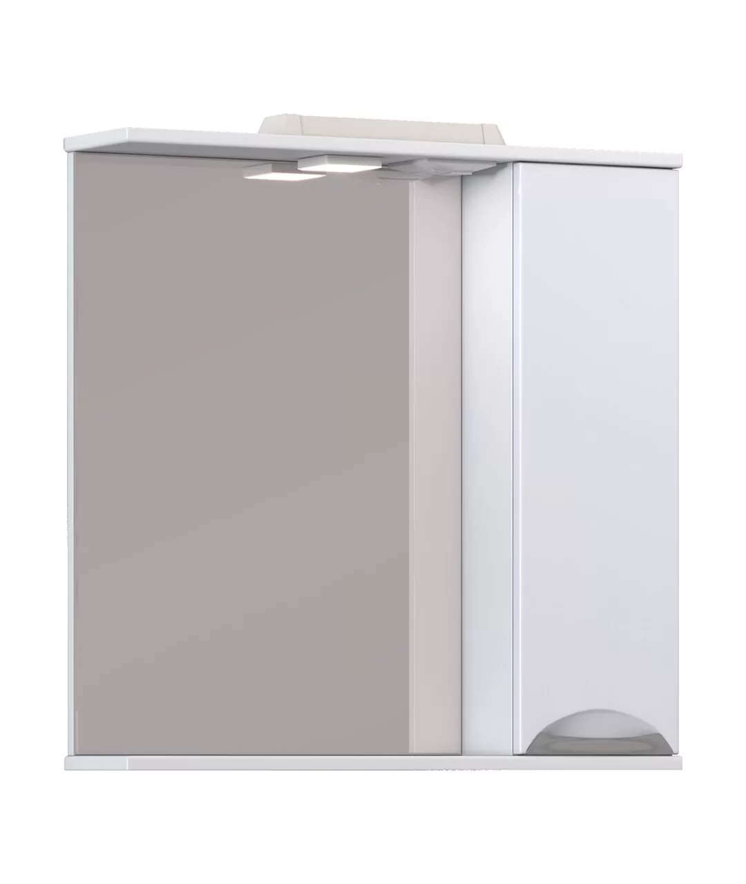 Зеркало со шкафчиком Vigo Callao 70 R, свет, белый