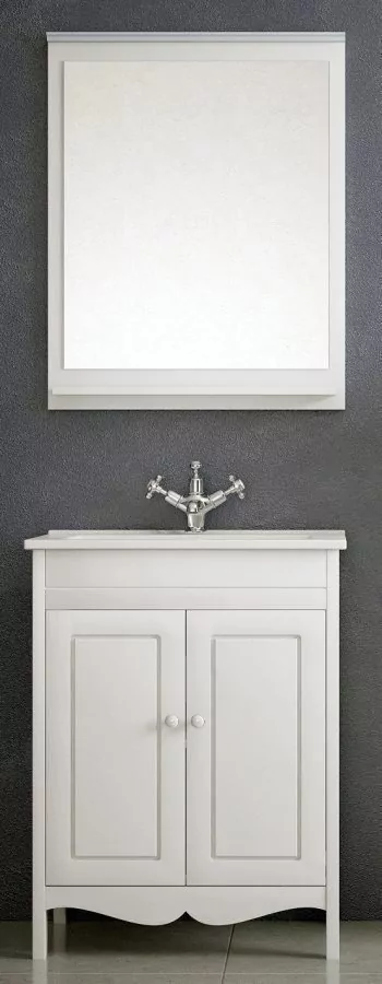 Мебель для ванной Corozo Блюз 65 комплект, напольный, белый