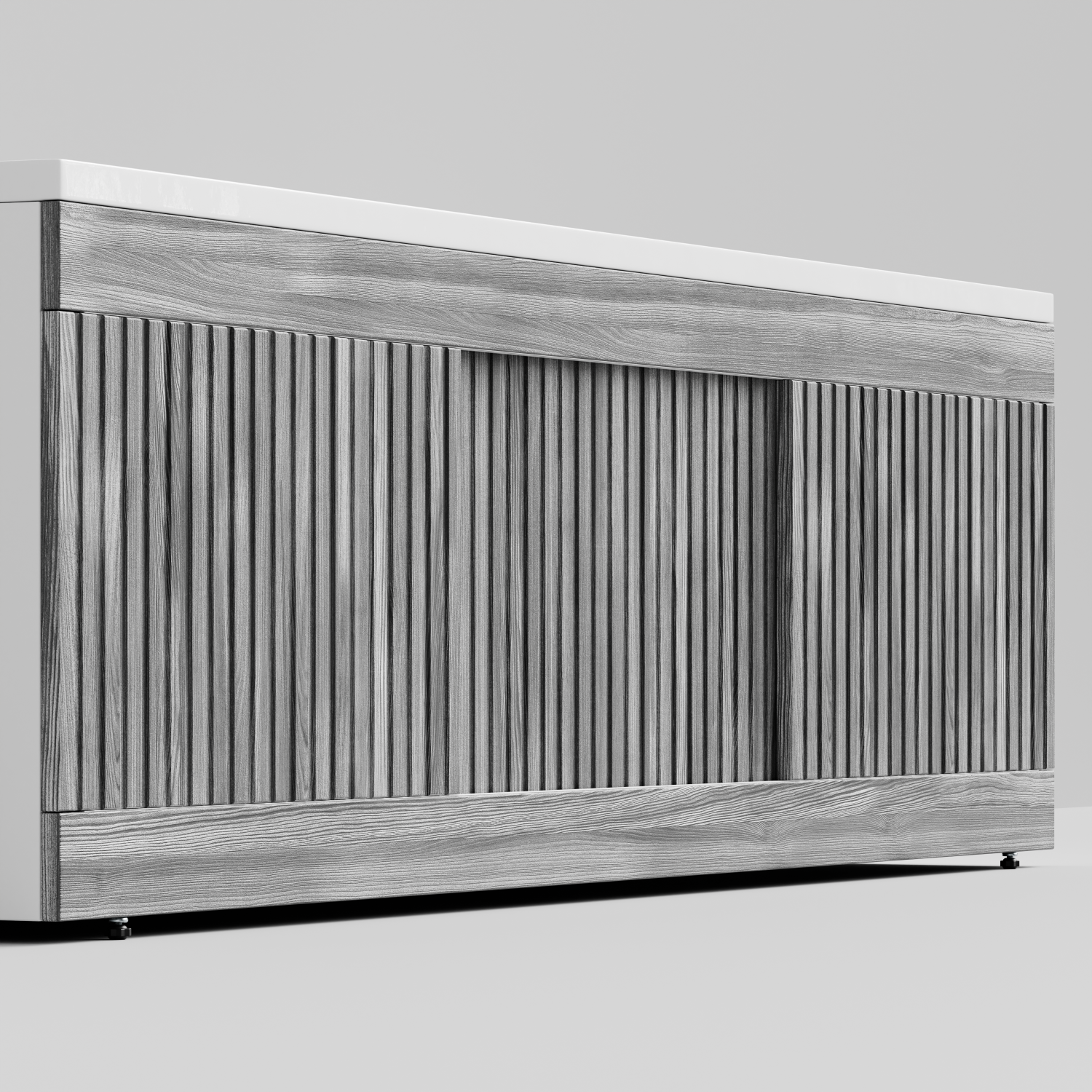 Экран под ванну Vod-ok Тач 180 раздвижной Лиственница структурная контрастно-серая