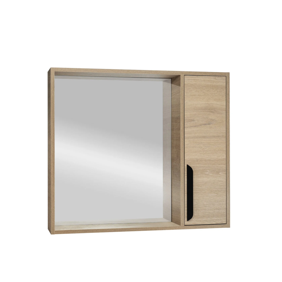 Зеркало-шкаф Viant Кельн 80 R светлое дерево