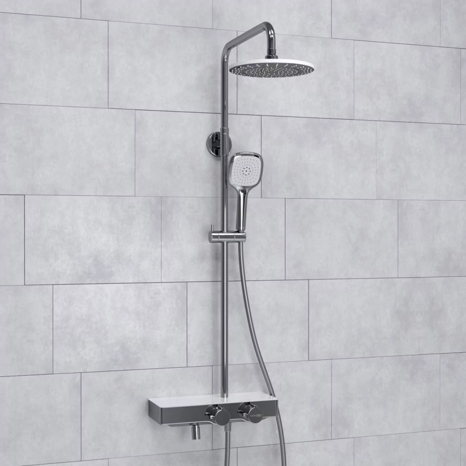 Душевая стойка WasserKraft A113.067.065.CH Thermo хром