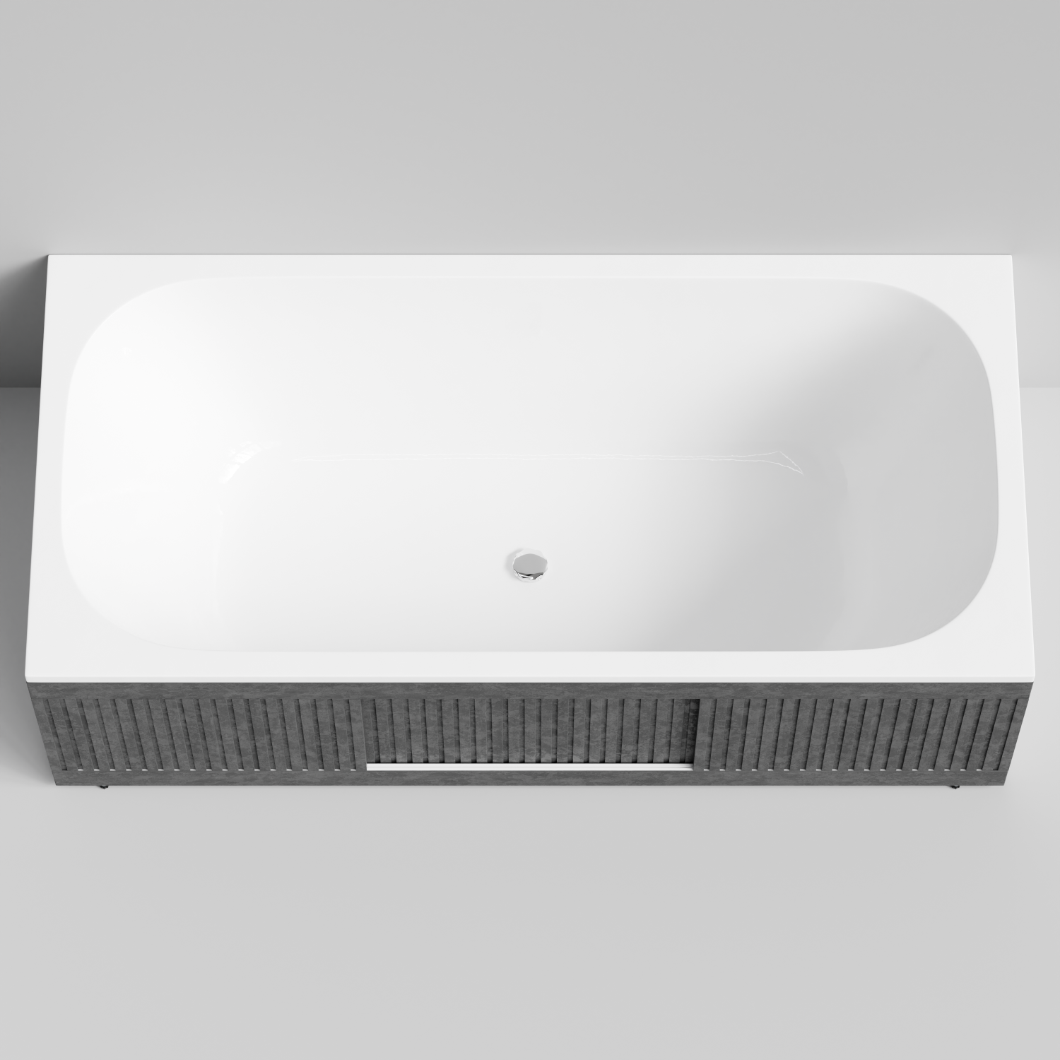 Экран под ванну Vod-ok Тач 180 раздвижной Серый камень