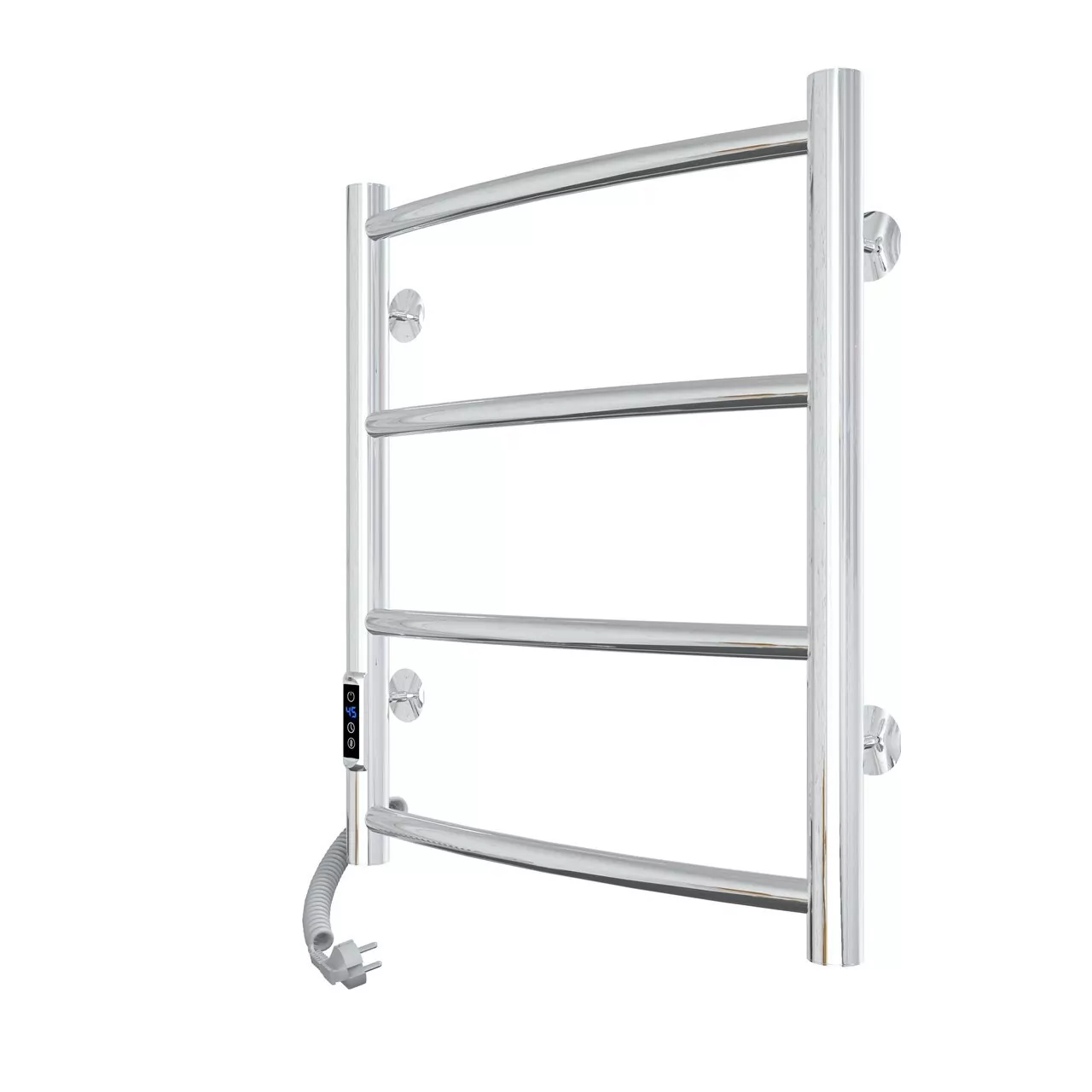 Полотенцесушитель электрический Laris Классик П4 400х500 с терморегулятором, левый, хром