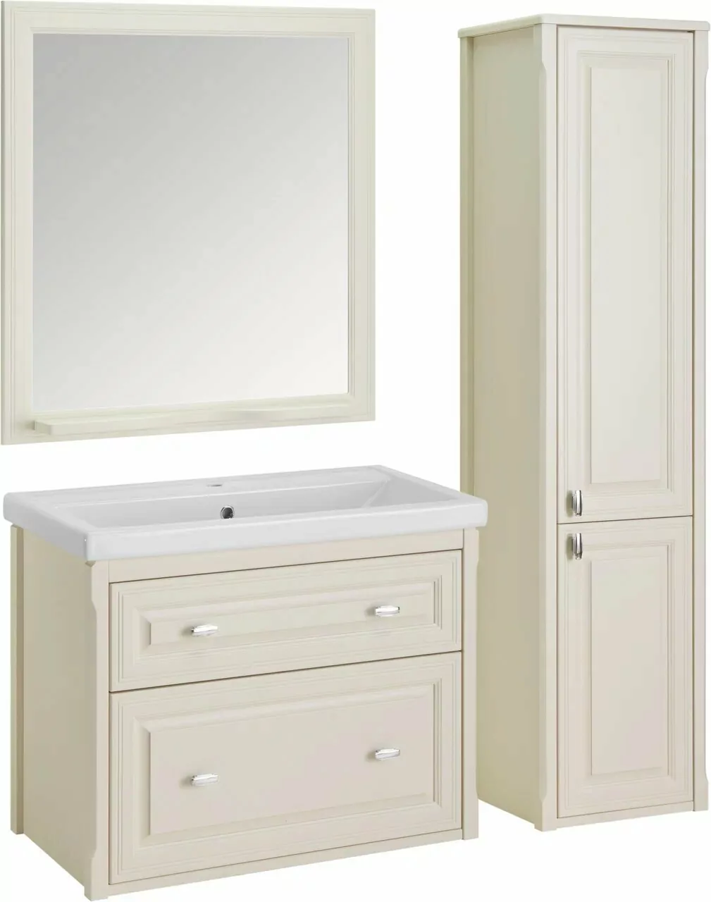 Зеркало ASB Woodline Кастелло 80 бежевый