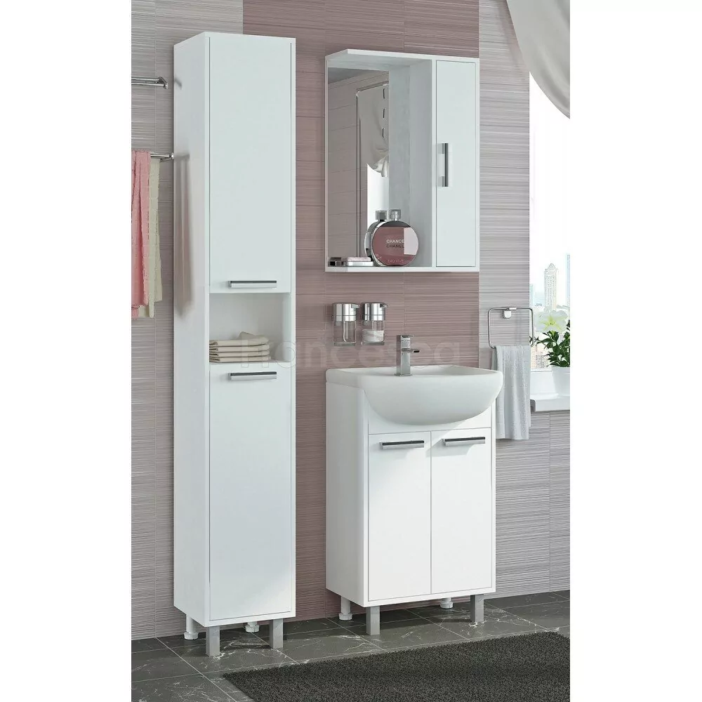 Тумба с раковиной Francesca Eco 50 напольная, белая