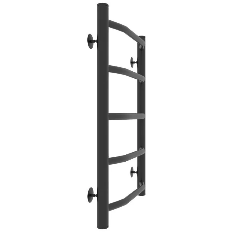 Полотенцесушитель водяной Laris Виктория П5 400х600 черный матовый