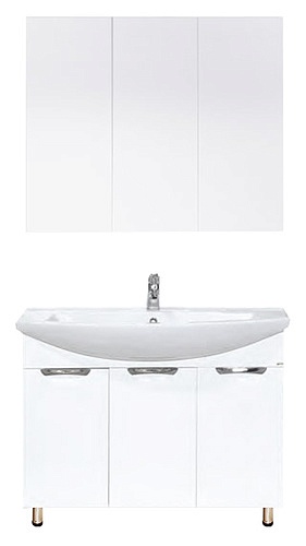 Тумба с раковиной Misty Лаванда 105 белый