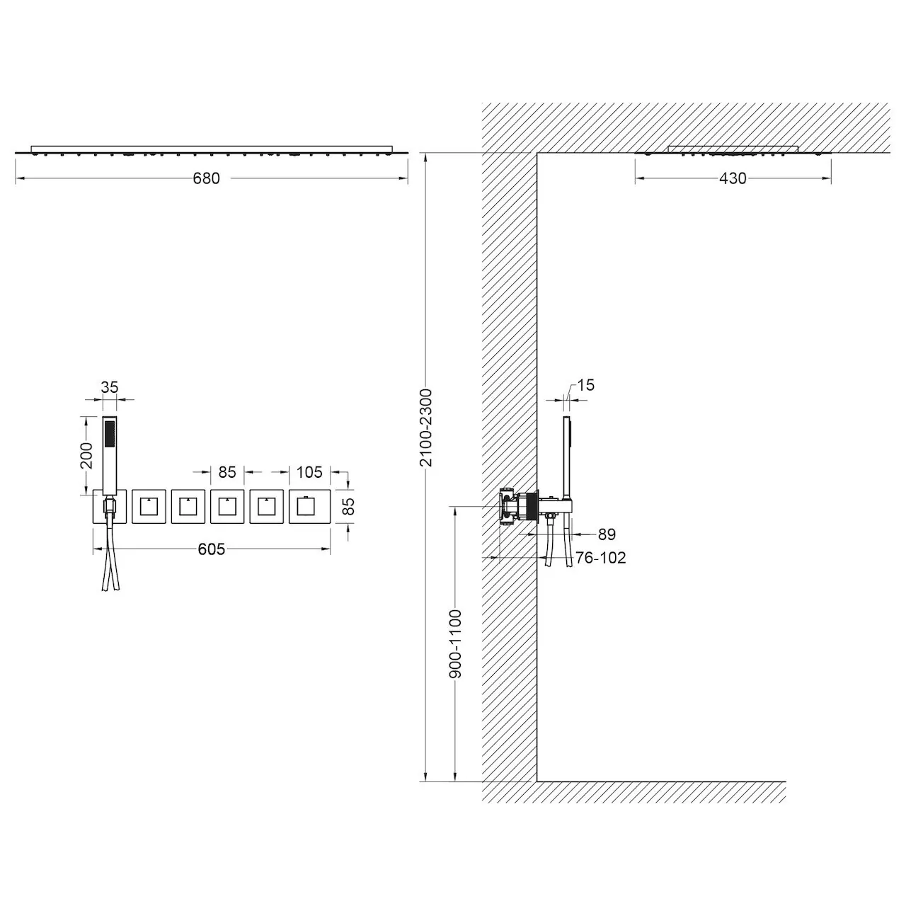 Душевой комплект Timo Petruma SX-5229/00SM хром