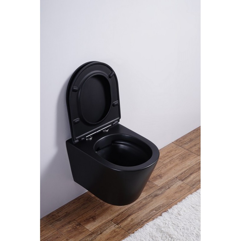 Унитаз подвесной Esbano CLAVEL (Matt Black) 480x360x355