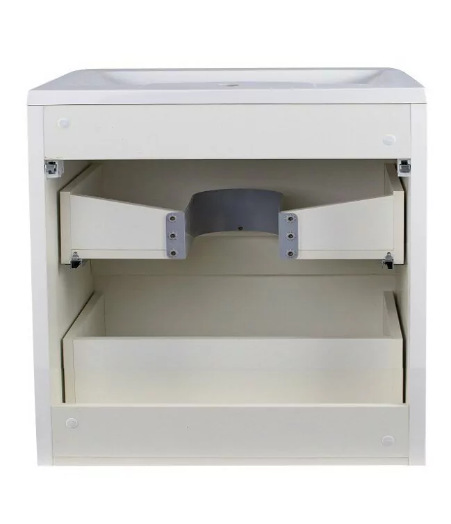 Тумба подвесная Style Line Атлантика 60 Plus Люкс с раковиной Атлантика 60, антискрейч, белый матовый от магазина Vanna-Vanna.ru!