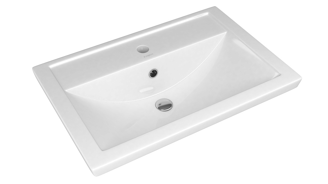 Тумба напольная SanStar Модена 60 с раковиной Фостер 60, белая