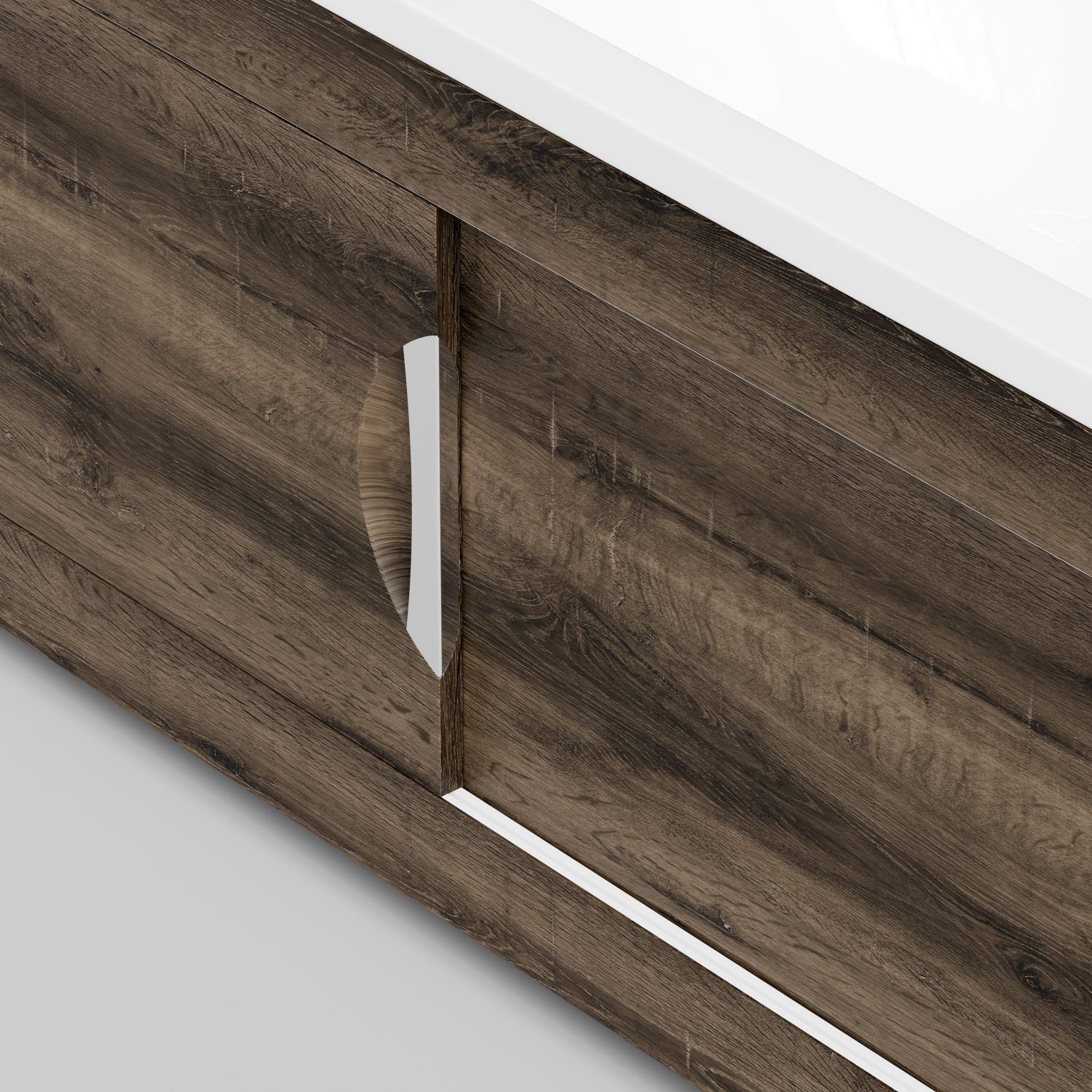 Экран под ванну Vod-ok Топ 180 раздвижной Дуб крымский коричневый