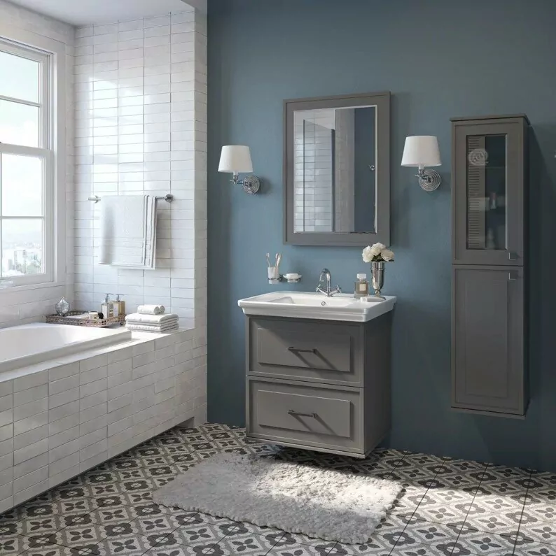 Зеркало Sanflor Модена 75 серый матовый