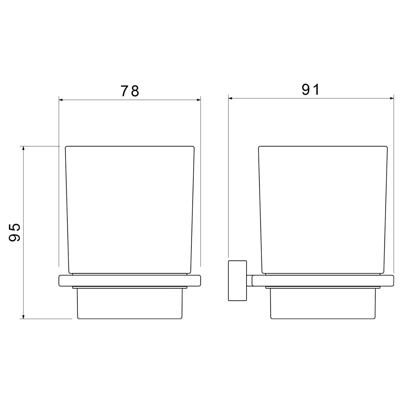 Стакан для щеток Timo Torne 43033/17 матовое золото