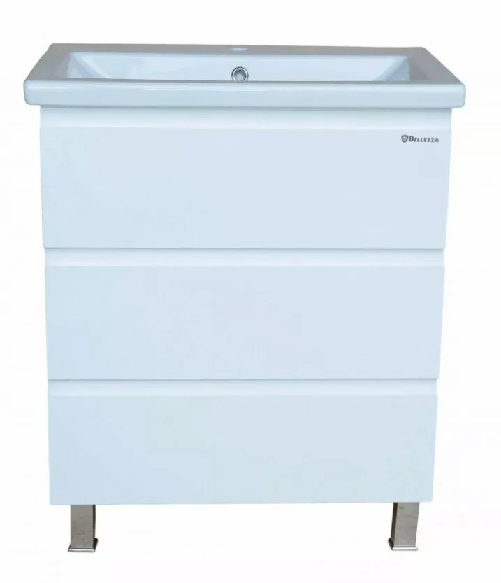 Тумба с раковиной Bellezza Асти 70 напольная белая