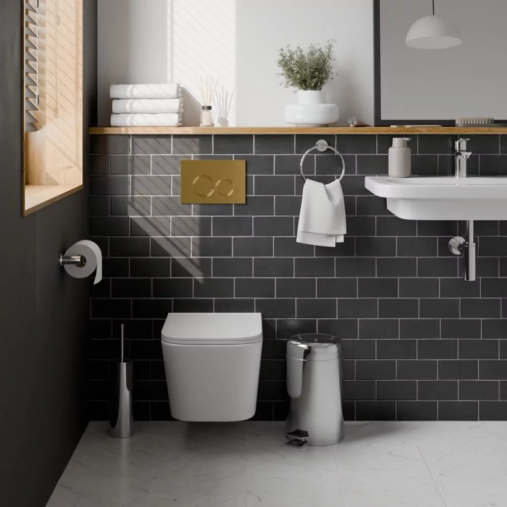 Кнопка смыва Iberica Blanca ESTI-O IB.B082.006.001 механическая, шампань/золото глянцевое