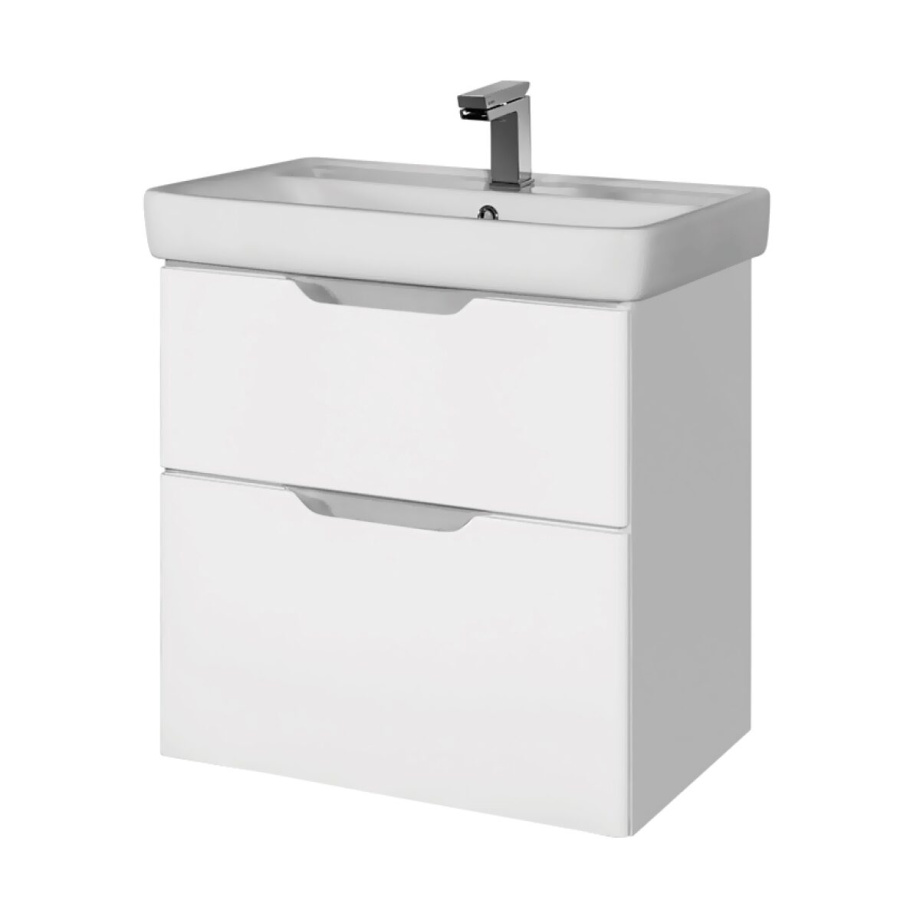 Тумба с раковиной подвесная Dreja Q 55 см, белый