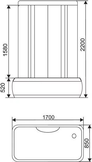 Душевая кабина Arcus AS-126 170x85