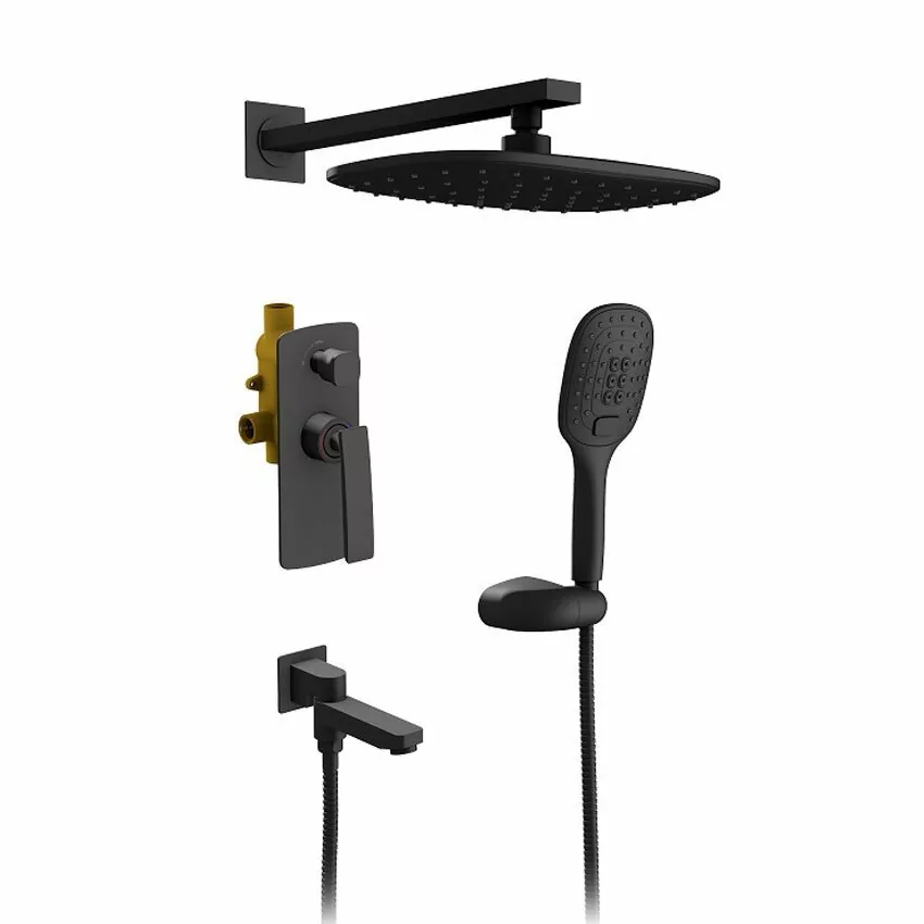 Душевой комплект Timo Helmi SX-4099/03SM черный матовый