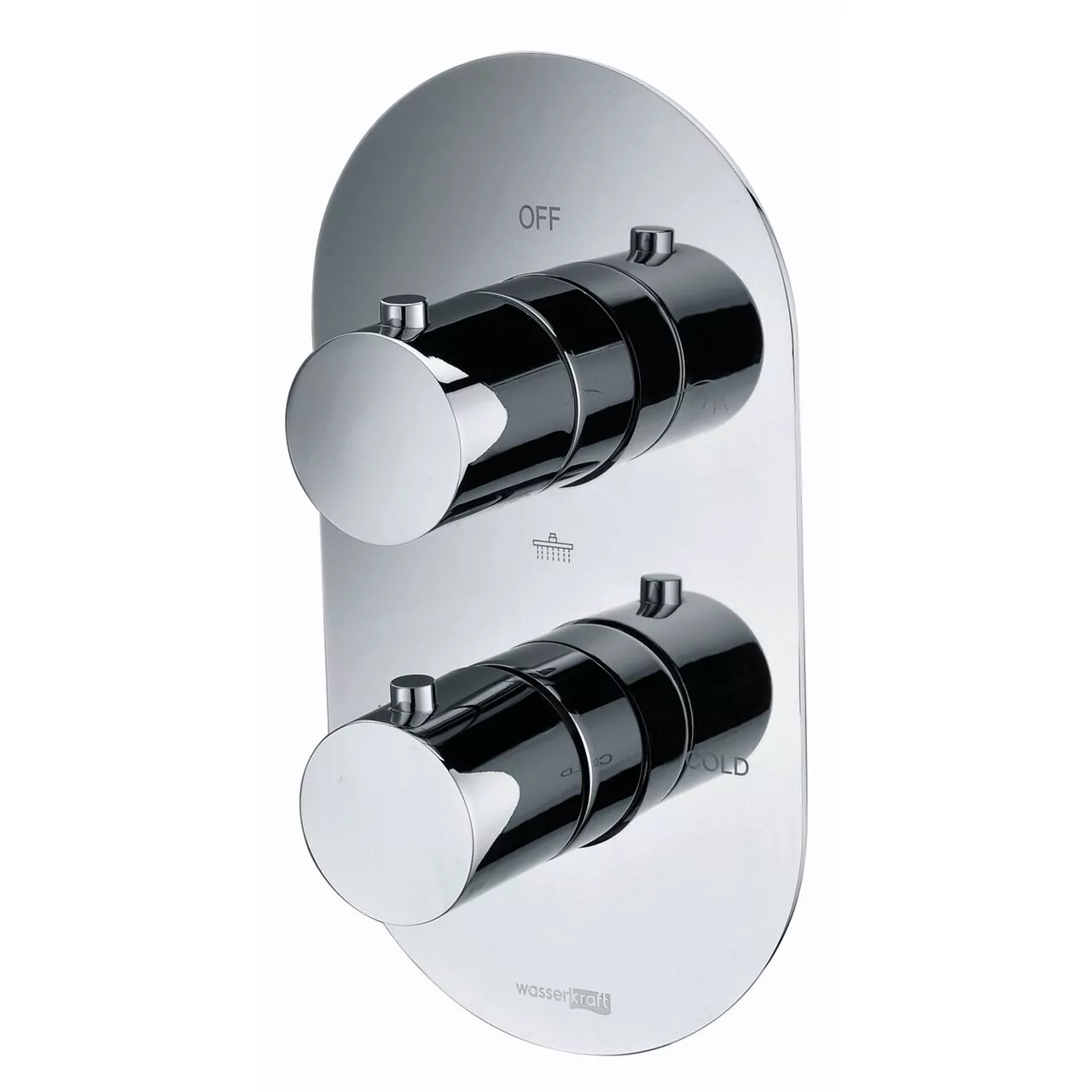 Смеситель с переключателем Berkel 4844 Thermo WasserKraft встраиваемый, на 3 выхода, хром