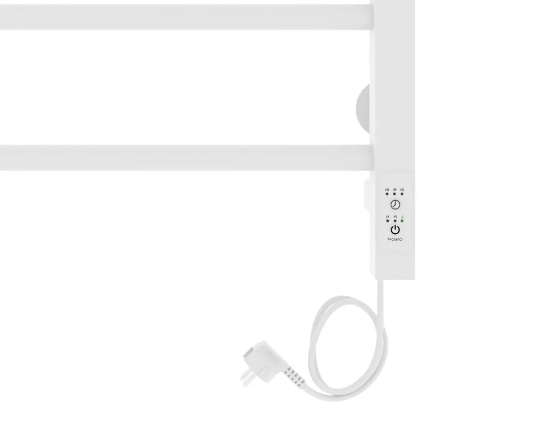 Полотенцесушитель электрический Laris Астор ЧК П9 350х700 с терморегулятором, правый, белый матовый