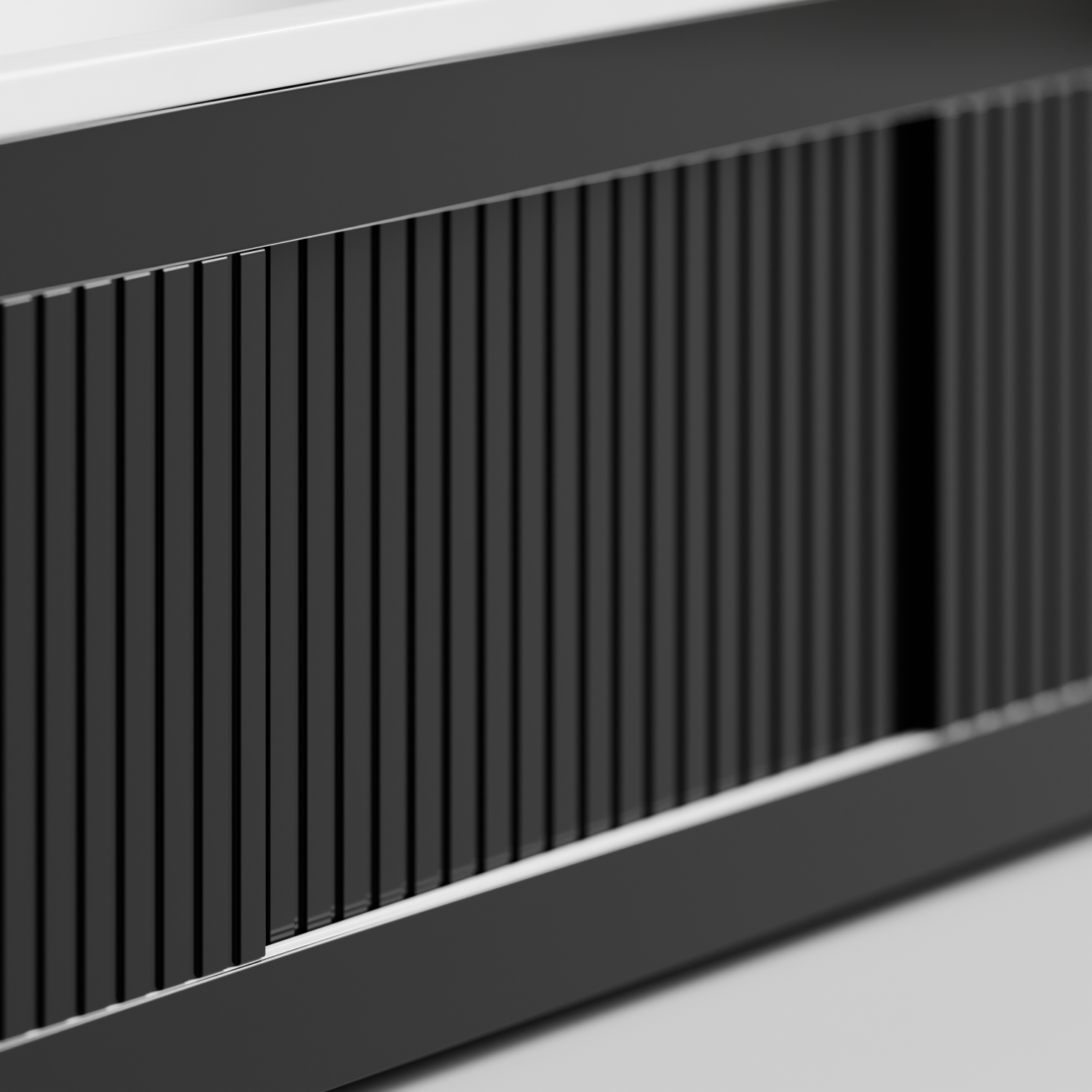 Экран под ванну Vod-ok Тач 180 раздвижной Черный глянец