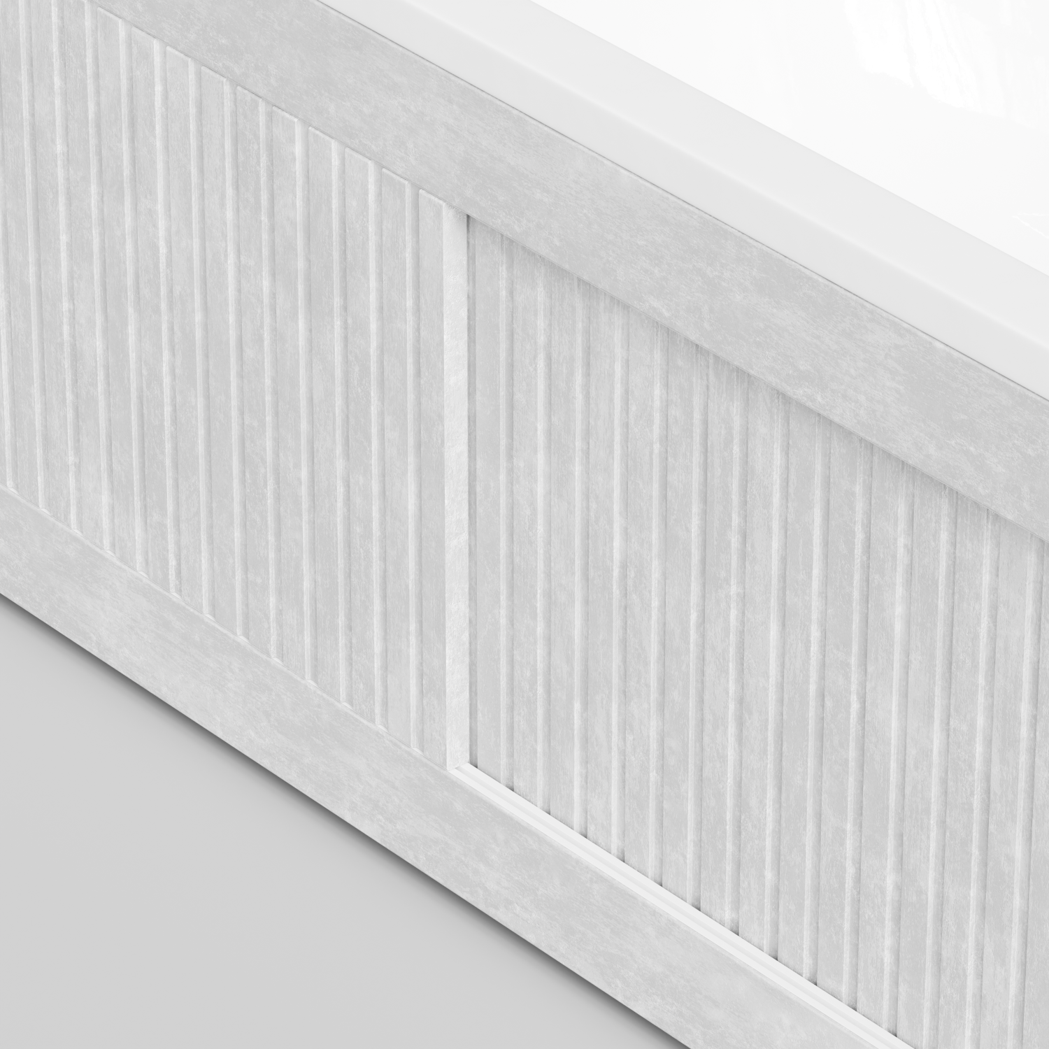 Экран под ванну Vod-ok Тач 170 раздвижной Белый камен