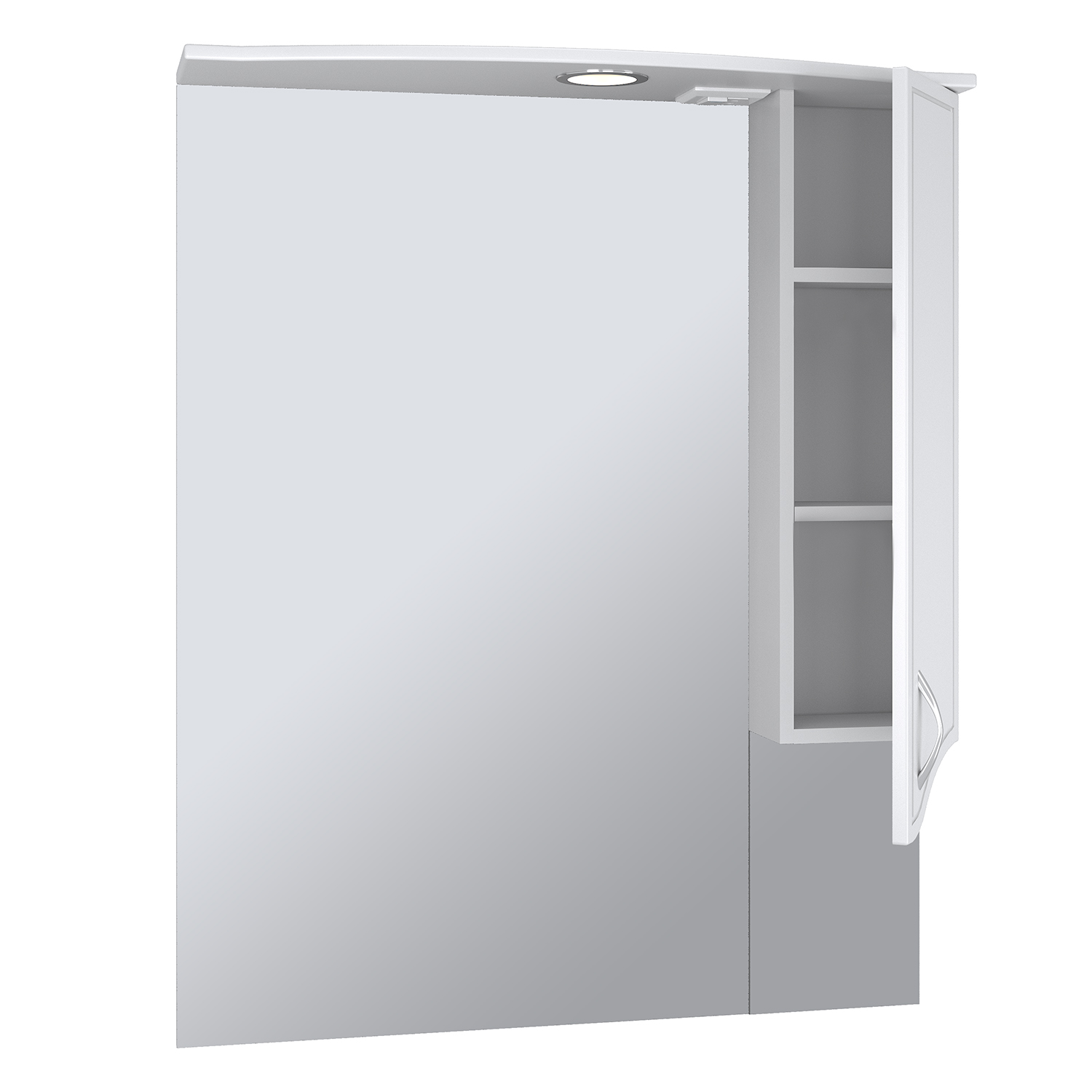 Зеркало с шкафчиком Runo Севилья 85 R, белый