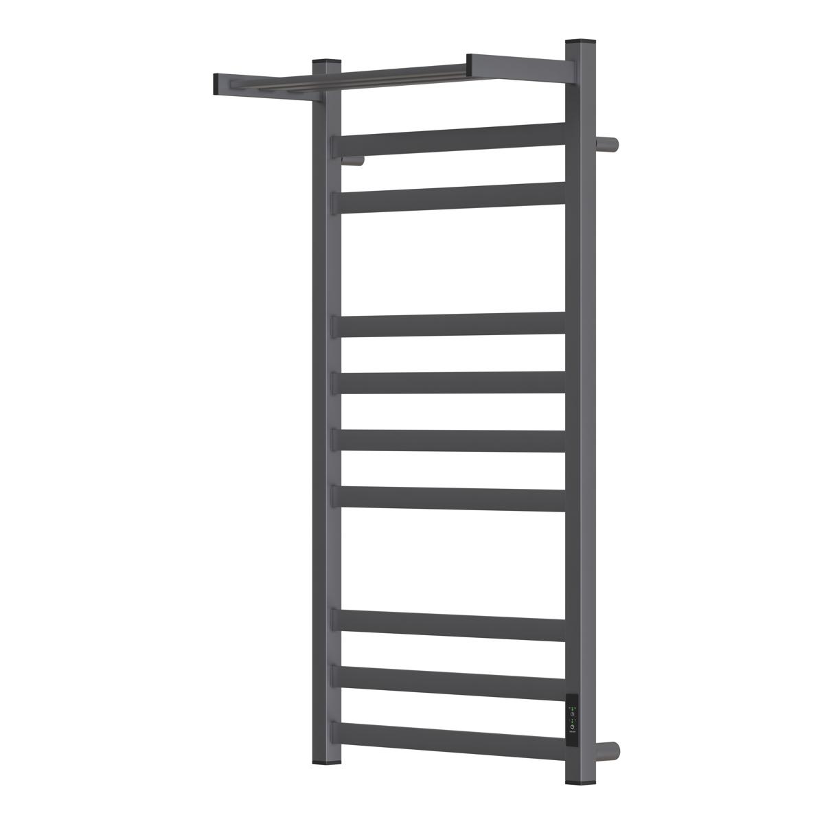 Полотенцесушитель электрический APEXTERMO Terra TR01105GM 1000x500 с полкой, графит матовый