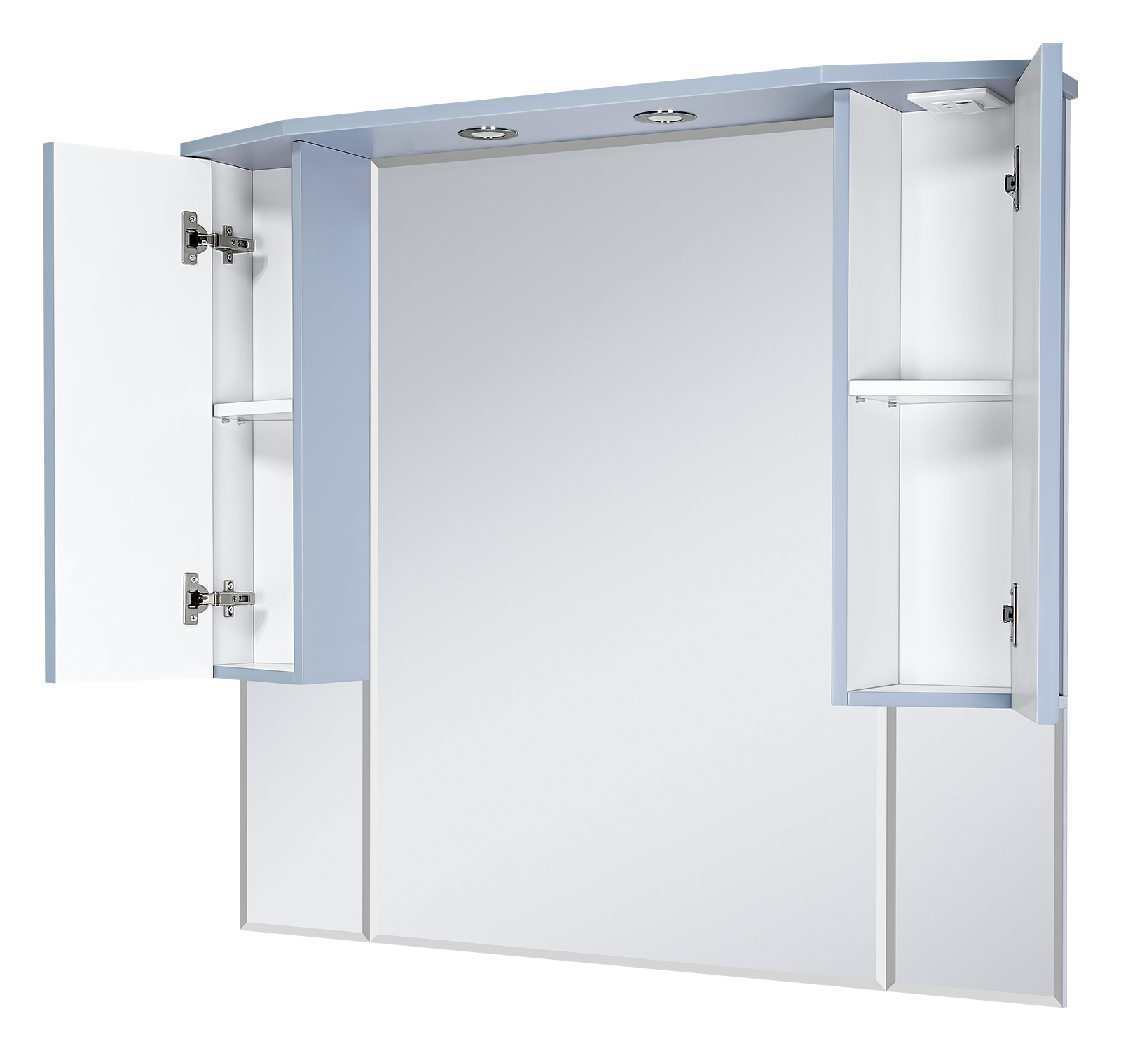 Зеркало-шкаф Misty Терра 110, серый