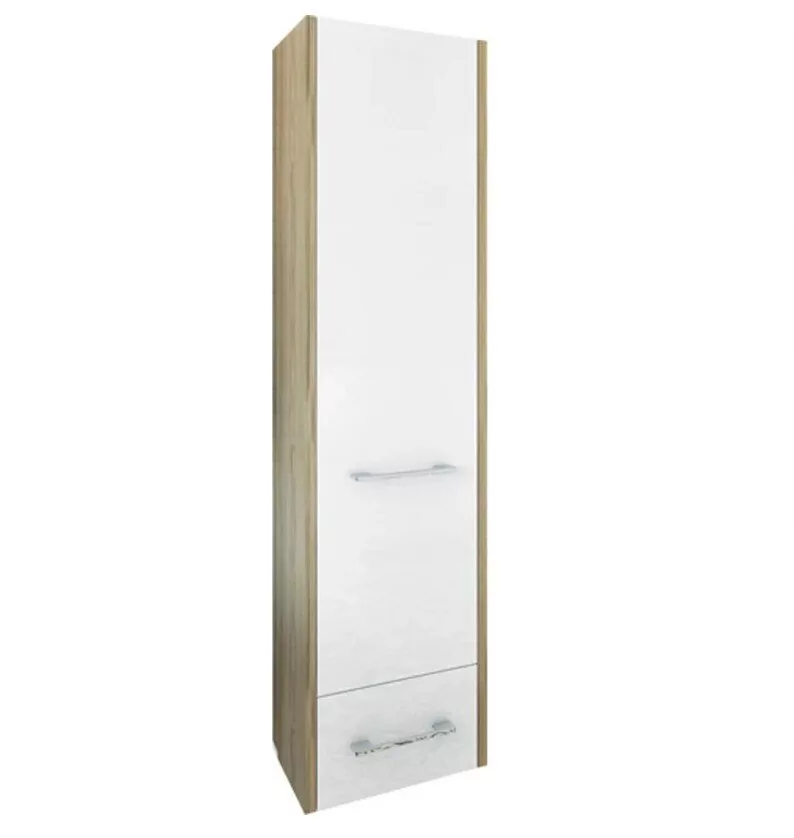 Пенал Sanflor Ларго 40 2 L/R подвесной, белый/вяз швейцарский