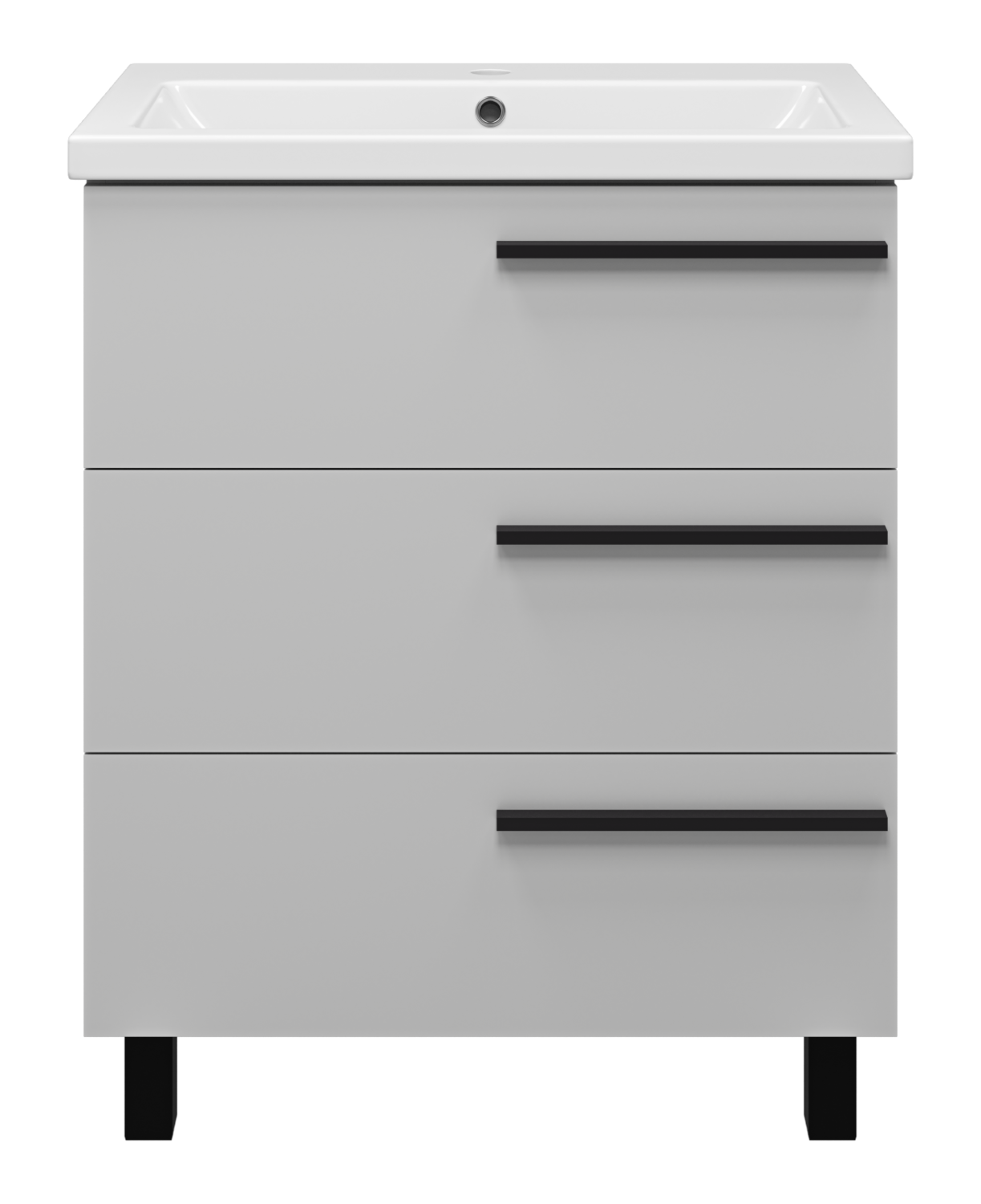 Тумба с раковиной Misty Ненси 70 серый