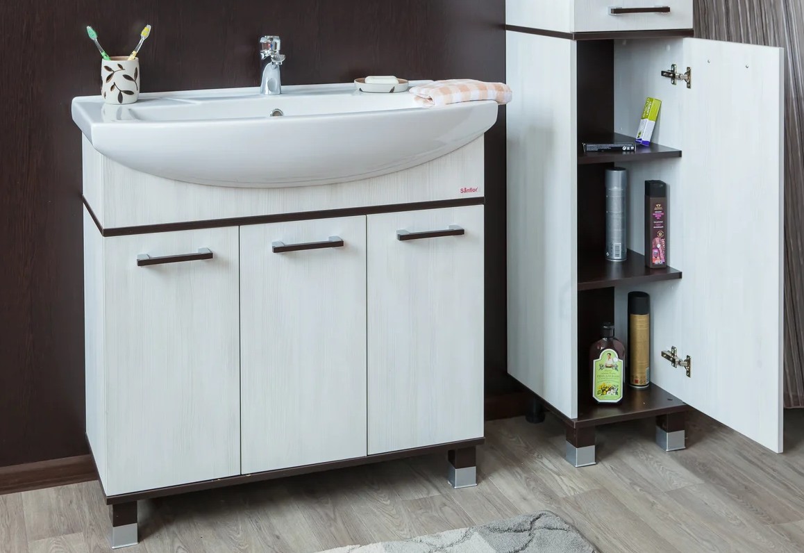 Пенал Sanflor Толедо 35 R напольный, северное дерево