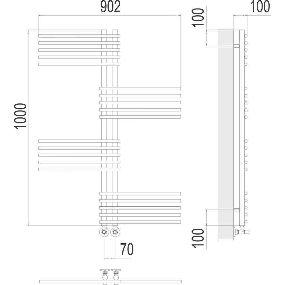 Полотенцесушитель водяной Terminus Европа П20 70х100