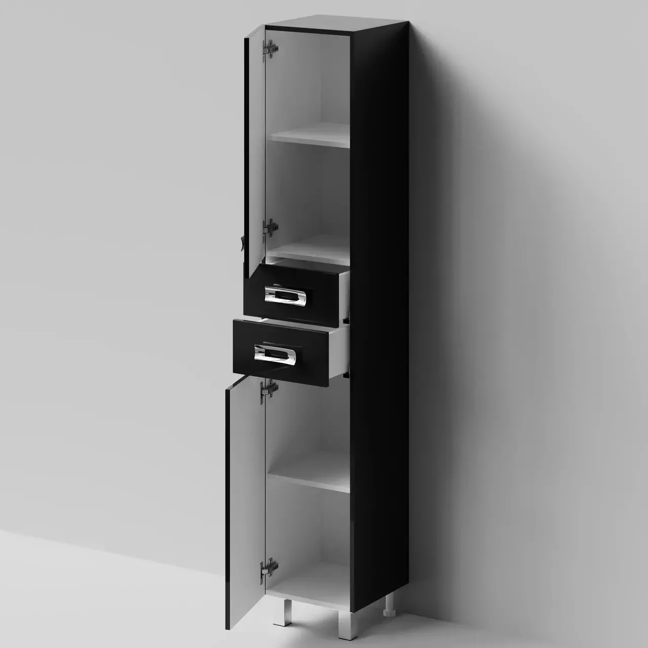 Пенал Vod-ok Орландо 35 L/R напольный, черный