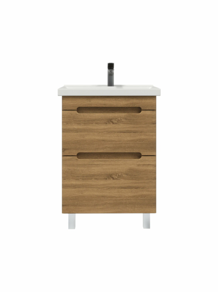 Тумба напольная SanStar Diva 50 с раковиной Como 50, Gold Craft