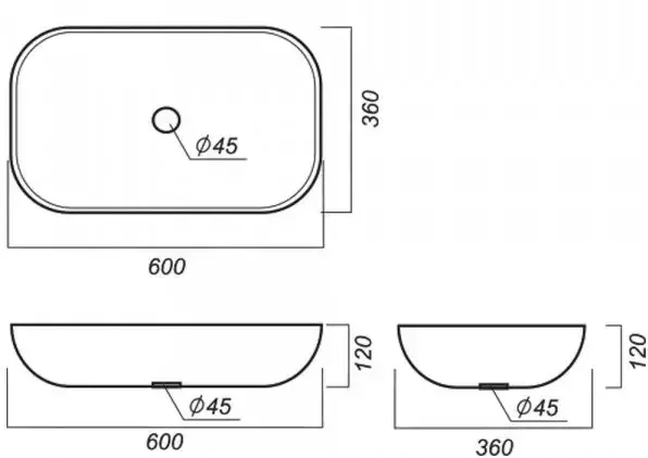 Раковина 1Marka Infinity 60 белая