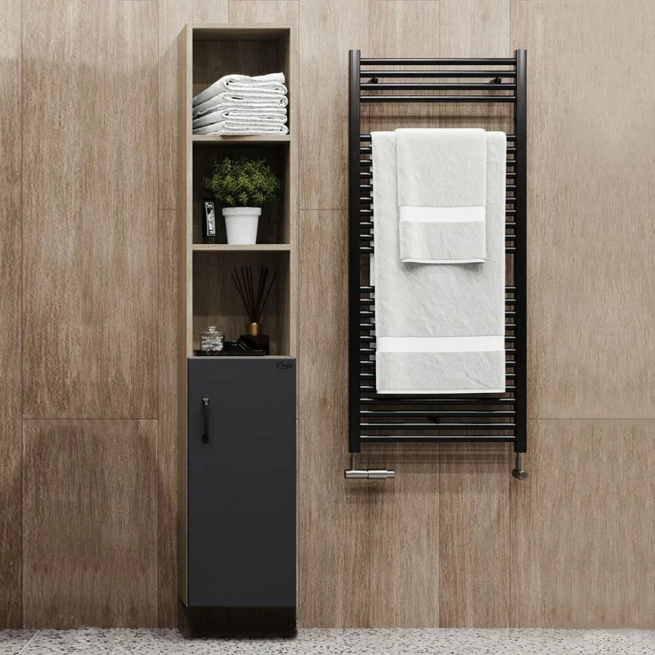 Пенал Onika Тимбер 30.01 R, напольный, серый матовый, дуб сонома